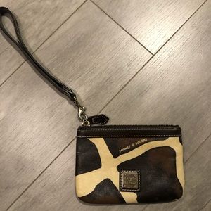 Vintage Dooney and Bourke Giraffe Print Wristlet